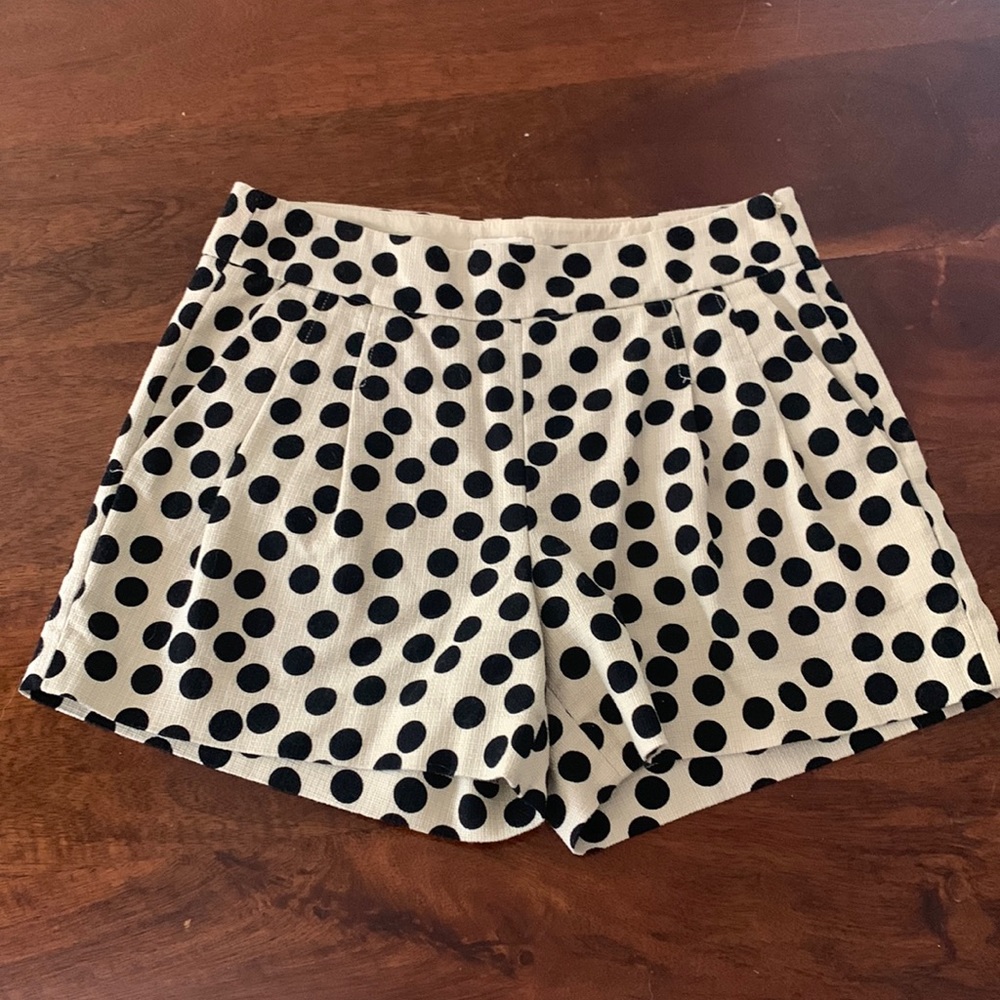 J crew polka dot shorts